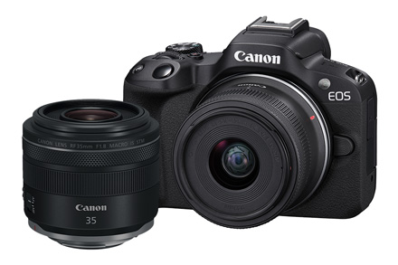 Combo Câmera EOS R50 com Lente RF-S 18-45mm + RF 35mm f/1.8 Macro